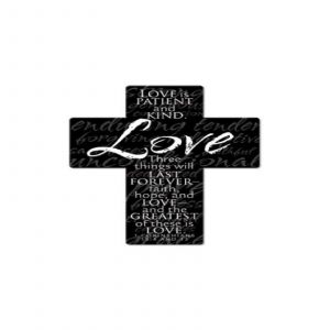 Mini Crosss Magnet -  Love