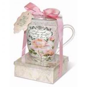 Vintage Pink Rose - Mug W/ Note Pad. 23230