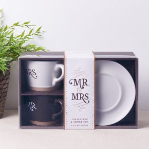 Mug Set 4pc Mr & Mrs