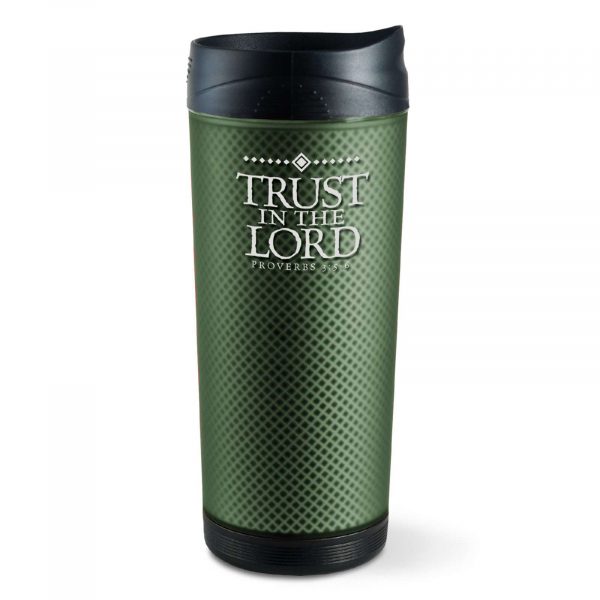 Tumbler Mug-acrylic/plastic-frosted Tall-trust In The Lord 15160