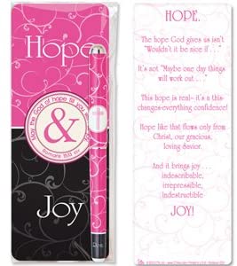 Pen & Bookmark -  Hope & Joy