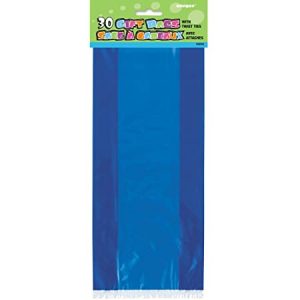 Royal Blue Metalic Cello Tissue 12 Resale Bags