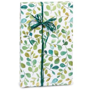Watercolor Greenery Wrapping Paper A623885