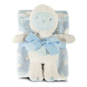 Blanket/toy Set Lamb Blue 120817
