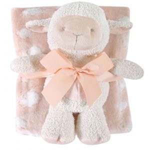 Blanket/toy Set Lamb Pink 120807