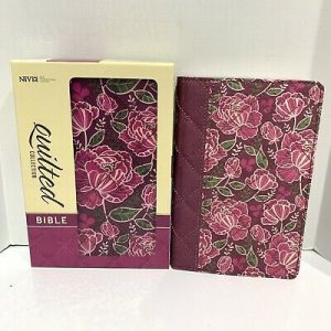 Niv - Niv Quilted Collection Bible, Compact, Flexcover, Burgundy Floral