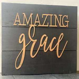 Amazing Grace Cpr Pallet Sign