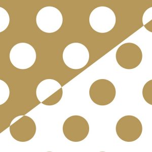 Gold Polka Dot Reversible Gift Wrap 24x85 Cr
