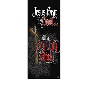 Poster Large -  Jesus Beat The Devil