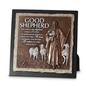 Small Stone Sculpture -  Good Shepherd