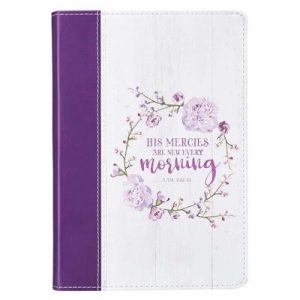 Journal Slimline Purple His Mercies - Lam 3:22-23