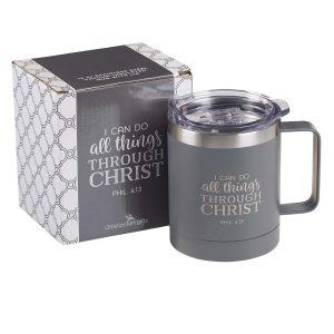 Mug Ssteel Camp Gray I Can Do All Things - Phil 4:13