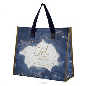 With God Laminated Tote