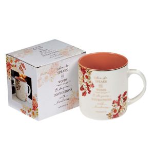 When She Speaks Ceramic Coffee Mug Prov 31:26