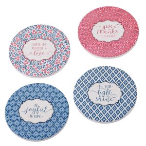 Coaster Set Ceramic Patterns Assorted